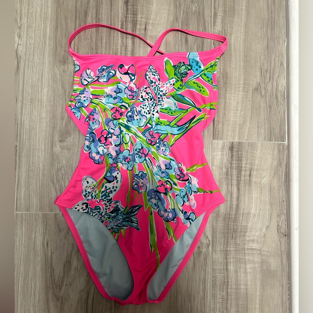 Lilly Pulitzer Women's Azalea One-piece Swimsuit Multi Shady Lady size 2